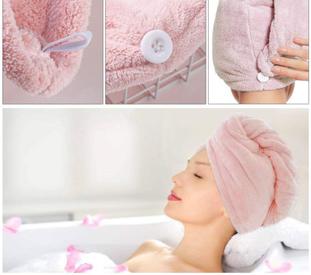 Microfiber Hair Towel Set – 4PK