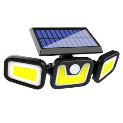100 COB Solar 3 Head Outdoor Motion Sensor Lamp