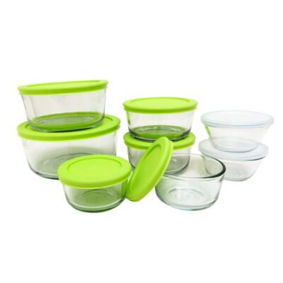 16 PCS Kitchen Classic Glass Bowl Set