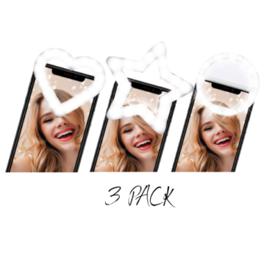 3 Pack Portable Selfie Clips