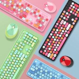Retro Keyboard + Mouse Combo