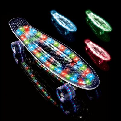 LED Light Up 22.5″ Skateboard