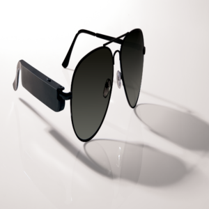 Brookstone Audio Aviators- Wireless Speaker Sunglasses