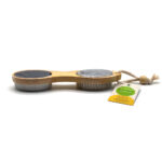 Bamboo Pumice Stone Foot Scrubber - Image 2
