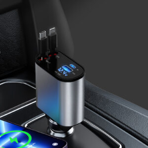 Retractable Car USB Type C Charger