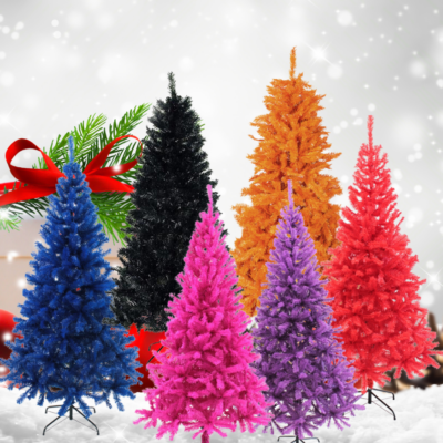 Colorful Christmas Trees – 6 Ft PVC