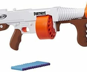Nerf Fortnite DG Dart Blaster – 15-Dart Rotating Drum, Pump Action, 15 Official Nerf Darts, Inspired by Blaster Used in Fortnite Video Game