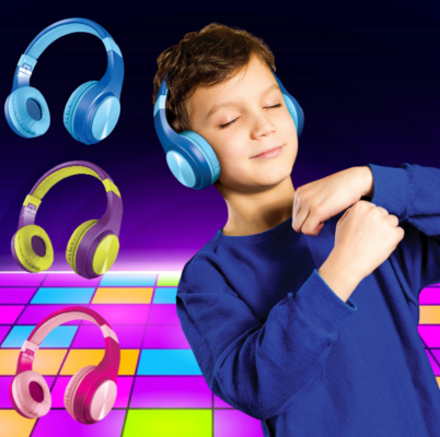 Bright Wireless Headphone- With AUX For Kids