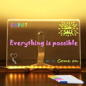 Neote   LED Acrylic Dry Erase Board