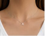 "Initials " By Clarissa ( Plated Gold / Silver Initial Necklace) - Image 4