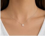 "Initials " By Clarissa ( Plated Gold / Silver Initial Necklace) - Image 6