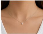 "Initials " By Clarissa ( Plated Gold / Silver Initial Necklace) - Image 14
