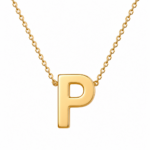 "Initials " By Clarissa ( Plated Gold / Silver Initial Necklace) - Image 33