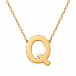 "Initials " By Clarissa ( Plated Gold / Silver Initial Necklace) - Image 34