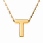 "Initials " By Clarissa ( Plated Gold / Silver Initial Necklace) - Image 37