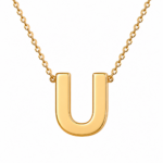 "Initials " By Clarissa ( Plated Gold / Silver Initial Necklace) - Image 38