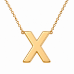 "Initials " By Clarissa ( Plated Gold / Silver Initial Necklace) - Image 41