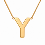 "Initials " By Clarissa ( Plated Gold / Silver Initial Necklace) - Image 42
