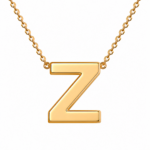 "Initials " By Clarissa ( Plated Gold / Silver Initial Necklace) - Image 43