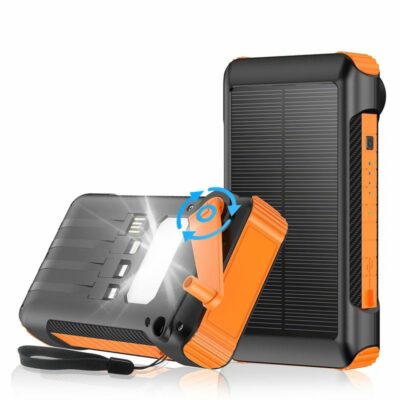 Havit 10,000 mAh Solar Powerbank With LED Light and Data Cables