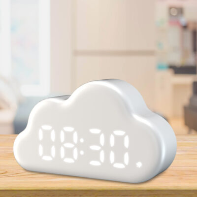 Cloud Digital Alarm Clock Ambient Light Display