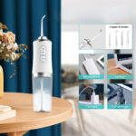 Bene Fresh And White  Rechargeable Water Flosser With 4 Attachment Heads - Image 12