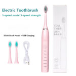 BENE 6 Mode Mean Clean Battery Operated Toothbrush With 3 Brushes - Image 3