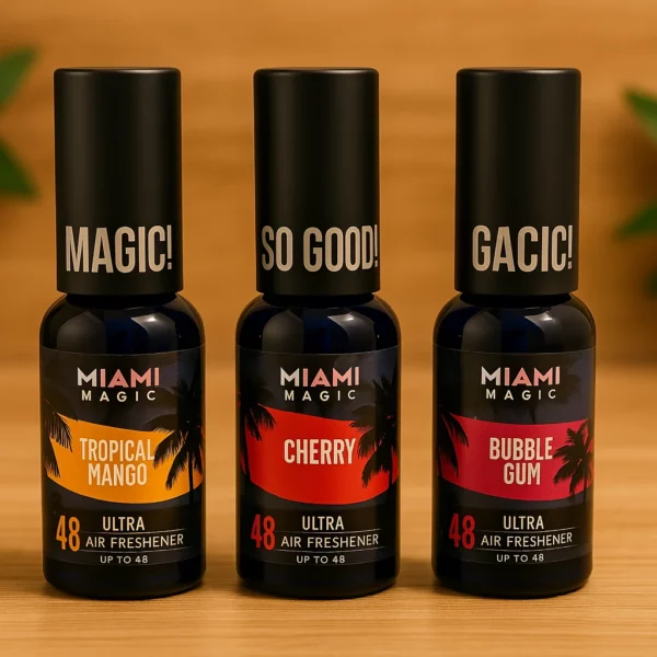 Miami Magic Car Air Fresheners 3 Pack