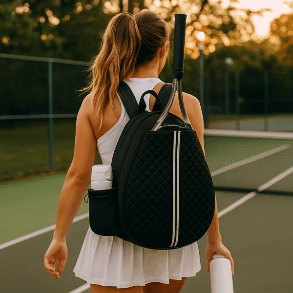 CLARISSA  Quilted Sport Bag with Tennis Rack Slot