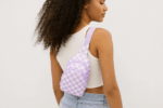 CLARISSA  Checkered Crossbody Bag - Image 5