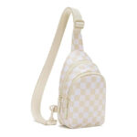 CLARISSA  Checkered Crossbody Bag - Image 4