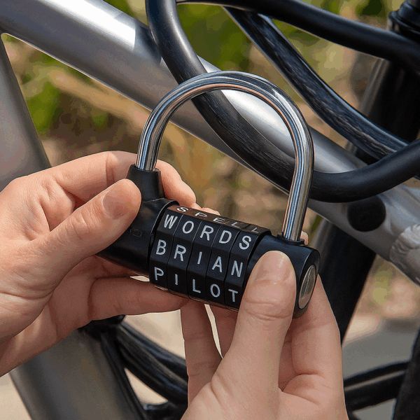 WordLock 2-Pack – 5-Dial Combination Padlocks That Spell Security