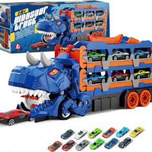 12 Piece Dinosaur Transport Truck