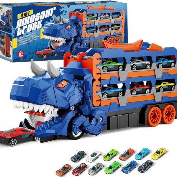 12 Piece Dinosaur Transport Truck