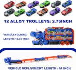 12 Piece Dinosaur Transport Truck - Image 8