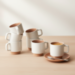 Set of 2 Stackable Espresso Mugs - Image 5