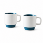 Set of 2 Stackable Espresso Mugs - Image 2