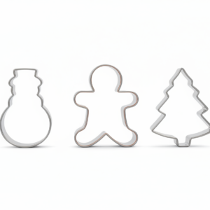ART AND COOK 3 PIECE Cookie Cutter Set Silicone Dipped Cutters Orange
