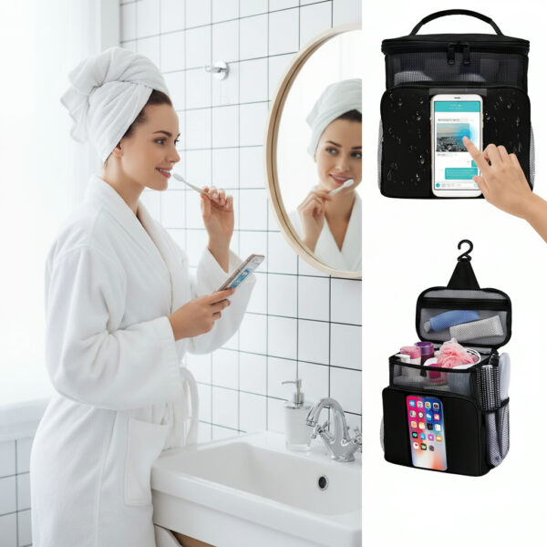 Clarissa Hook And See Toiletry Bag With Phone Slot