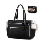 IVY HIGH Laptop Tote Bag with Built-In Lunch Box Compartment - Image 2