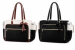 IVY HIGH Laptop Tote Bag with Built-In Lunch Box Compartment