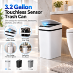 SensaSlim 3.2 Gallon Touchless Sensor Trash Can - Image 6