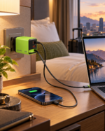 Ethos VoltNest 65W GaN Charger with Retractable USB-C Cable